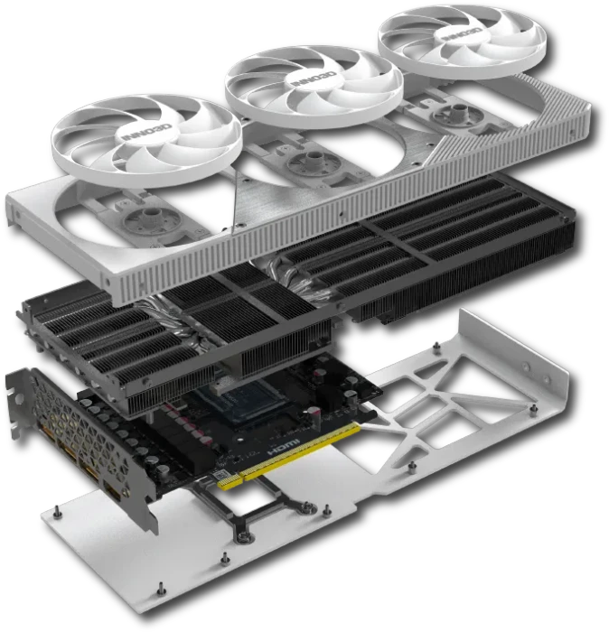 INNO3D GeForce RTX 5070 Ti X3 OC White, 16GB GDDR7, HDMI, 3x DP