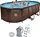 Avenli Rattan Frame Pool Set oval 427x275x100cm (12024)
