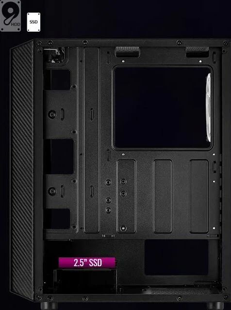 AeroCool Hive FRGB, inkl. 1x Lüfter, Glasfenster