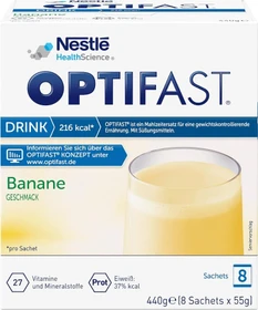 Optifast Drink Banane Pulver, 440g (8x 55g)