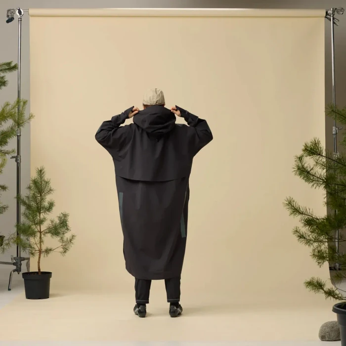 Fjällräven Hoja Rain Poncho schwarz