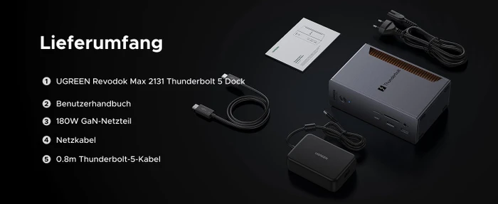 Ugreen Revodok Max 2131, Thunderbolt 5 [Buchse]