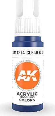 AK-Interactive 3rd Gen Acrylic Colors Acrylic Modelling Colors clear blue, 17ml