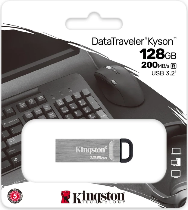 Kingston Kyson 128GB, USB-A, USB 3.2 Gen 1×1