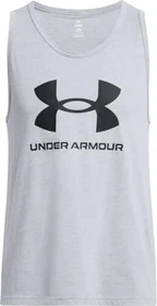 Under Armour Logo Funktionsshirt ärmellos steel light heather/black (Herren)