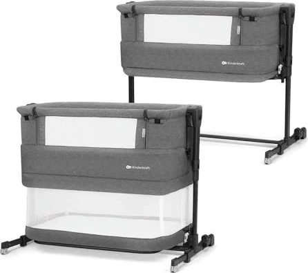 Kinderkraft Neste Grow Beistellbett grau