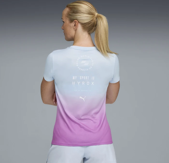 Puma x Hyrox Graphic Funktionsshirt kurzarm lucite/electric orchid (Damen)