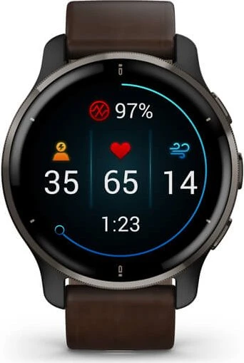 Garmin Venu 2 Plus cream slate/slate brown