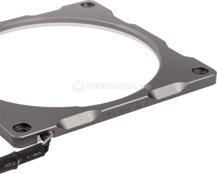Phanteks Halos Lux RGB LED 120mm Rahmen, Aluminium grau