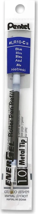 Pentel EnerGel Roller Pen LR10-CX Tintenrollermine 0.5mm (1mm Ball) blau, 12er-Pack