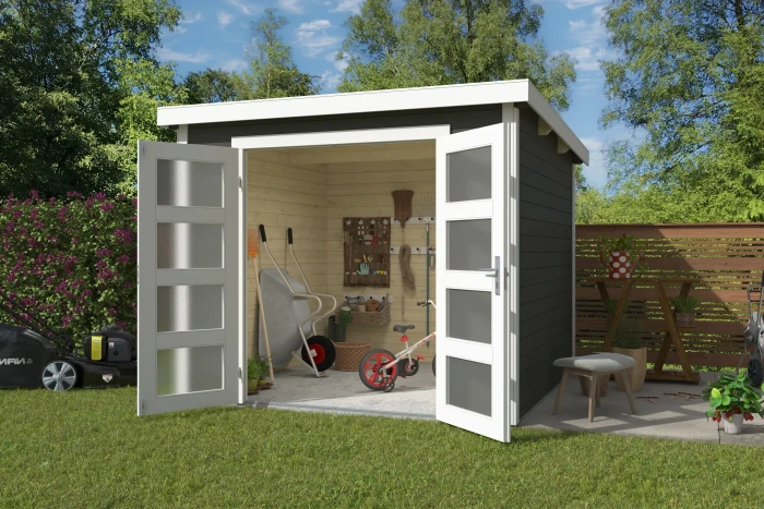 Lasita Maja Zambezi 4 Gartenhaus gletschergrün (2846396007)