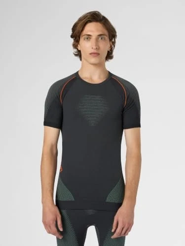 UYN Evolutyon Funktionsshirt kurzarm charcoal/green/orange shiny (Herren)