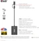 Club 3D USB-C/USB-A 3.0 [Stecker] auf HDMI 4K/30Hz [Buchse], VGA 1080/60Hz [Buchse], M/F Adapter Vorschaubild