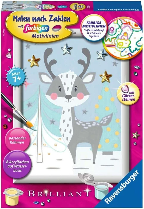 Ravensburger Malen nach Zahlen Niedlicher Hirsch