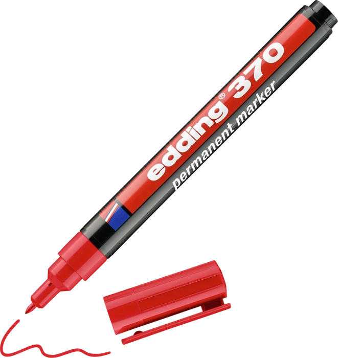 edding 370 Permanentmarker rot
