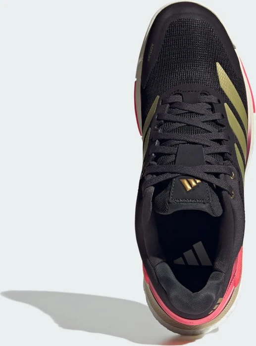 adidas Crazyquick Boost Padel core black/gold metallic/solar turbo (Herren)