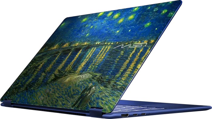 MSI Prestige 14 Flip AI+ Starry Night Over the Rhone-273N, Star Blue, Core Ultra X9 378H, 32GB RAM, 1TB SSD, DE, Vincent van Gogh Edition
