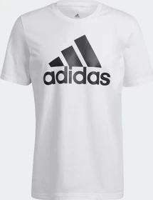 adidas Essentials Big Logo T-Shirt kurzarm weiß/schwarz (Herren)