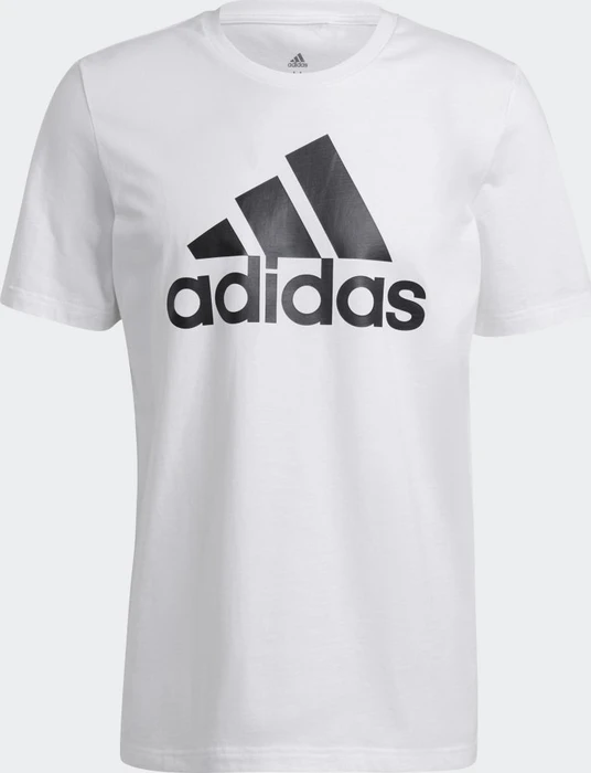 adidas Essentials Big Logo T-Shirt kurzarm weiß/schwarz (Herren)