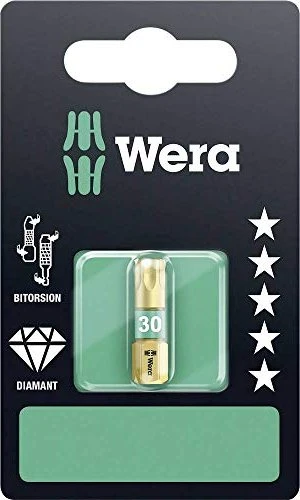 Wera 867/1 BDC SB Torx Bit 1/4", T30x25mm, 1 Stück
