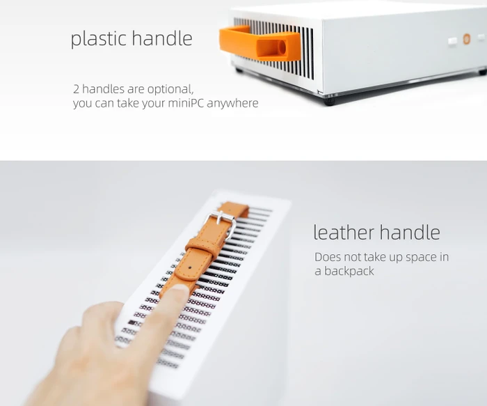 SGPC K29 Steel, silber/orange, Mini-ITX