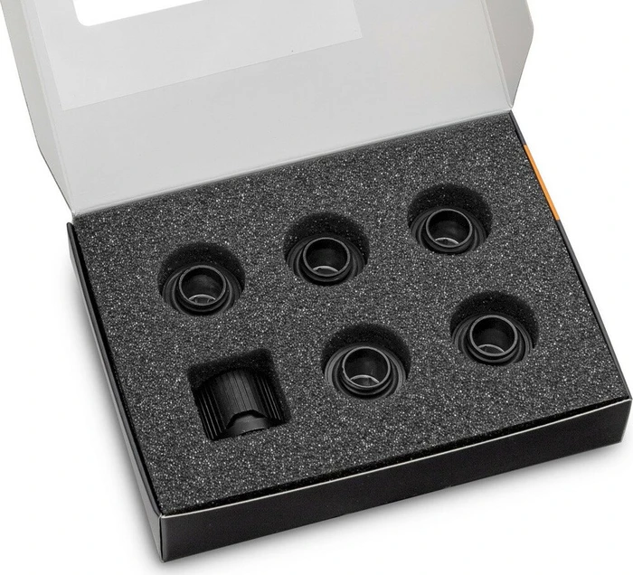 EK Water Blocks Quantum Line EK-Quantum Torque STC 12/16, schwarz, 6er-Pack