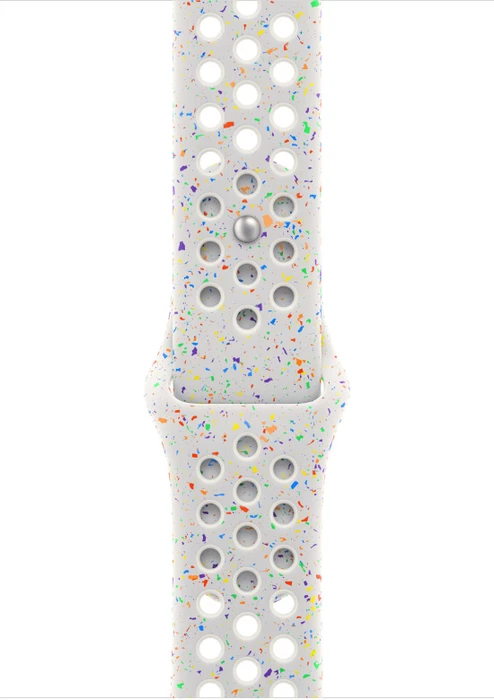 Apple Nike Sportarmband M/L für Apple Watch 45mm Pure Platinum