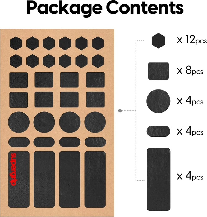 Pulsar Gaming Gears Supergrip Universal Grip Tape Pre-Cut 1 Griffband, schwarz
