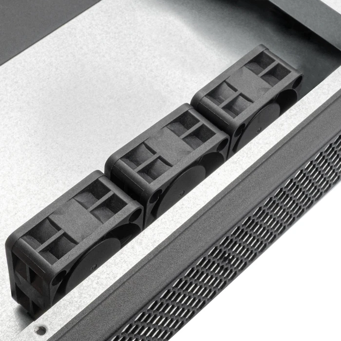 SilverStone RM100, Rackmount Storage, schwarz/grau, 1HE, Flex-ATX