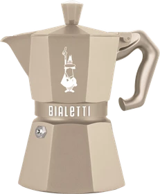 Bialetti Exclusive Moka Express Induktion 3 Tassen Espressokanne creme
