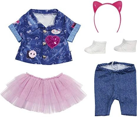 Zapf creation BABY born Mode - Deluxe Jeans Kleid Set