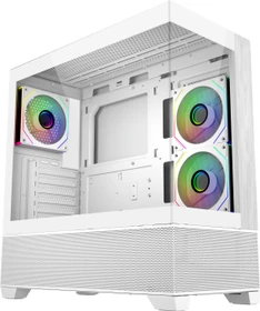 Cooler Master Elite 690 Wood White, weiß, Glasfenster (E690-WHNN-S00)