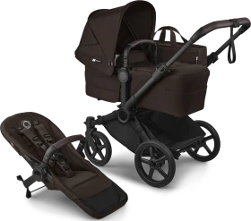 Bugaboo Donkey 6 2in1 Gestell schwarz cocoa brown