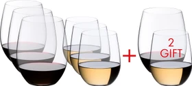 Riedel The O Wine Tumbler Cabernet/Merlot + Viognier/Chardonnay Gläser-Set, 8-tlg.