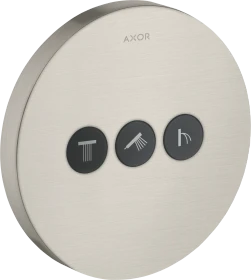 Hansgrohe AXOR ShowerSelect Ventil Unterputz rund für 3 Verbraucher edelstahloptik