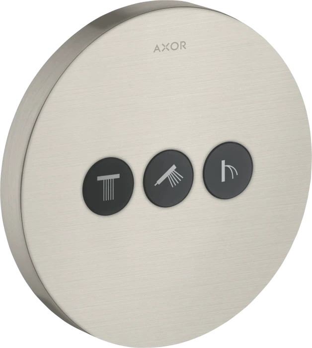 Hansgrohe AXOR ShowerSelect Ventil Unterputz rund für 3 Verbraucher edelstahloptik