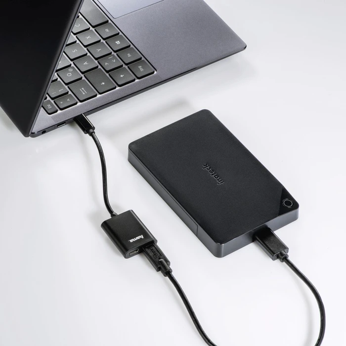 Hama USB-Hub, 2x USB-C 2.0, USB-C 2.0 [Stecker]