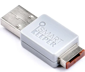 SmartKeeper Essential Lockable Flash Drive 32GB grau/braun, USB-A, USB 2.0