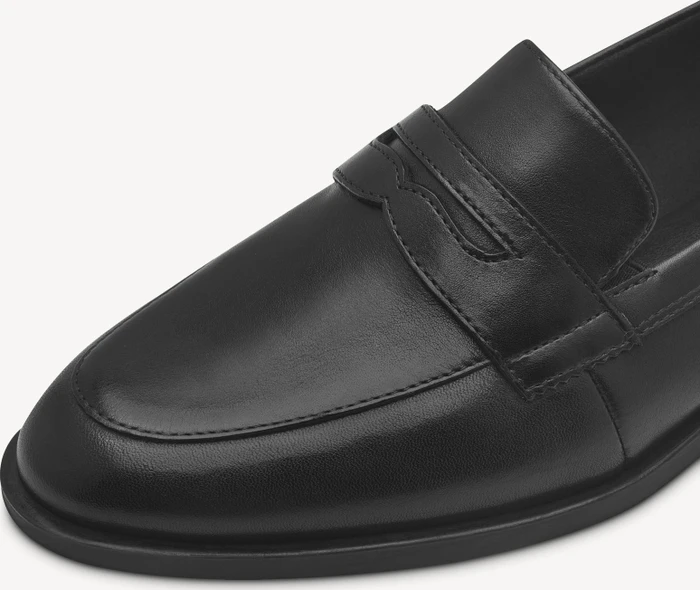 Tamaris Lederslipper schwarz (Damen)