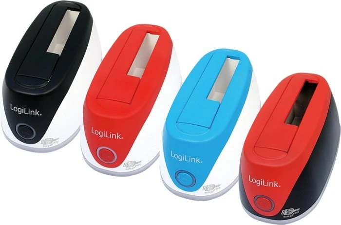LogiLink Quickport HDD Docking Station SATA blau/weiß, USB-B 3.0