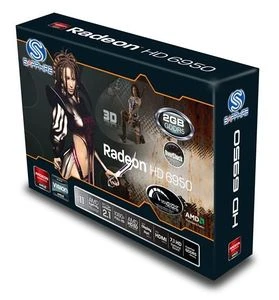 Sapphire Radeon HD 6950 OC, 2GB GDDR5, 2x DVI, HDMI, DP, lite retail