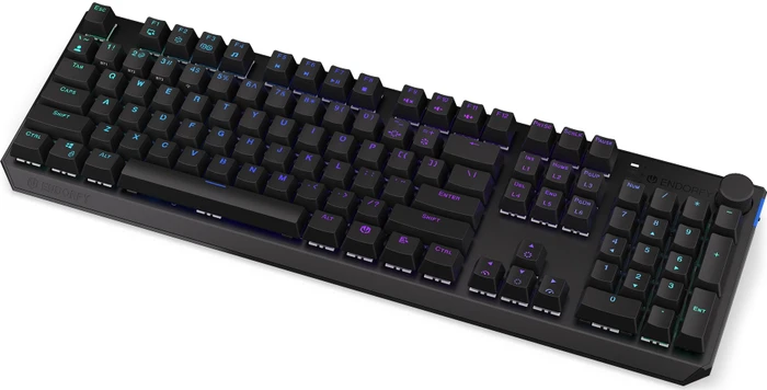 Endorfy Thock Wireless Brown, PBT, LEDs RGB, hot-swap, Kailh Box BROWN, USB/Bluetooth, US