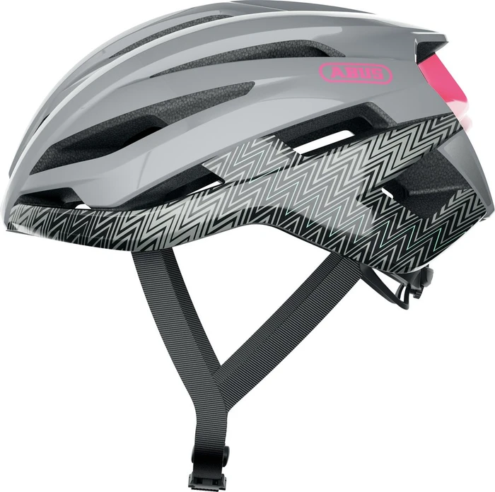 ABUS Stormchaser Helm zigzag grey