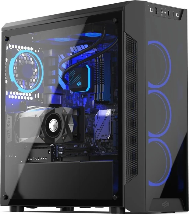 Endorfy SilentiumPC Armis AR7X TG RGB, Glasfenster