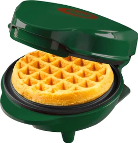 Bestron AMW500XMG Mini Waffeleisen Weihnachten grün