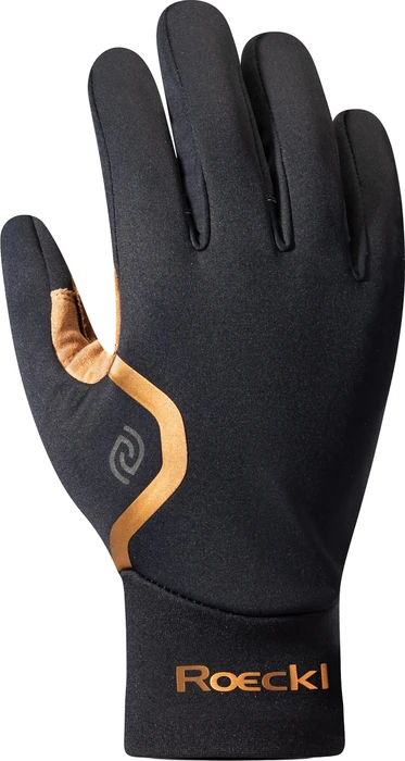 Roeckl Racale Fahrradhandschuhe black/tobacco brown