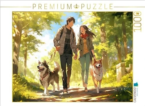 Calvendo Unsere Hunde lieben sich auch - Pärchen im Manga Style