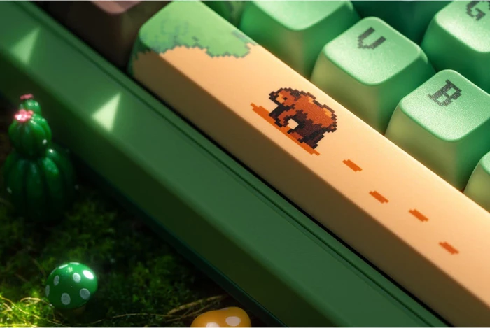 8BitDo Retro 87 Mechanical Keyboard, Forest Wonder, grün, Core Green Tactile, USB/Bluetooth, US