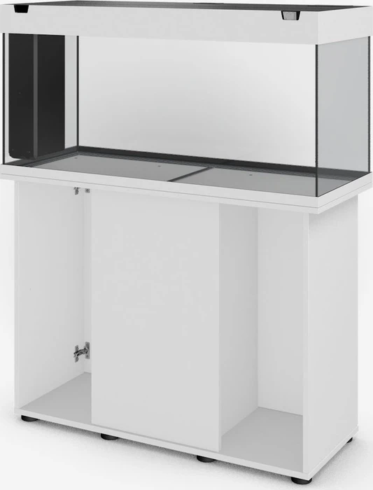 Juwel Rio 180 LED Aquarium-Set mit Unterschrank, weiß/weiß, 180l