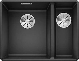 Blanco Subline 340/160-F InFino Becken links anthrazit